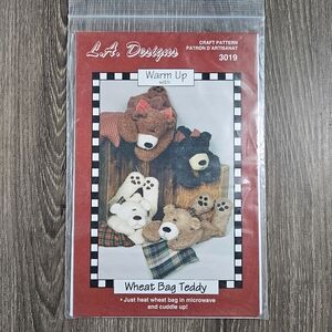 NEW L.A. Designs 3019 Wheat Bag Teddy Pattern